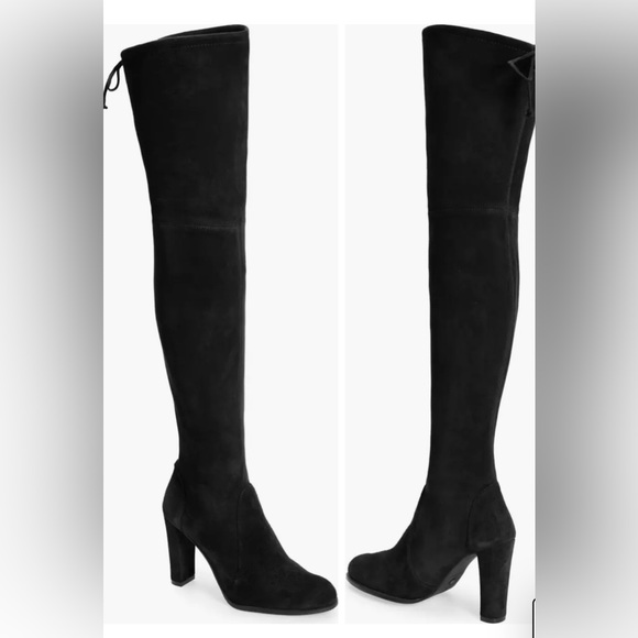 Stuart Weitzman Shoes - Black Stuart Weitzman Highland Over The Knee Boot Size:7.5